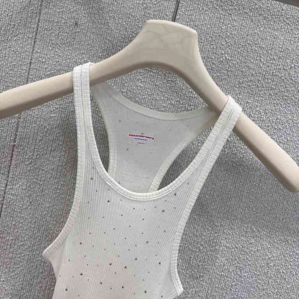 White Ribbed Tank Top - Picture 3 of 8